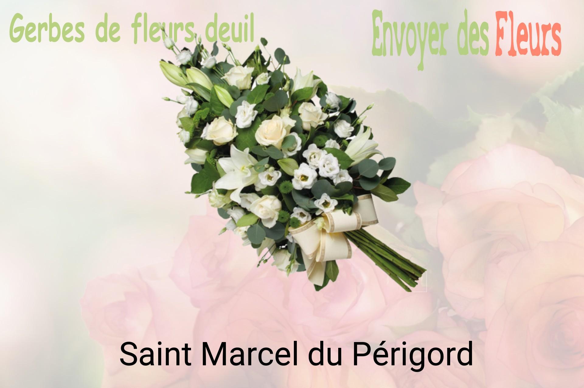 Gerbe de fleurs de deuil livrée à Saint-Marcel-du-Périgord